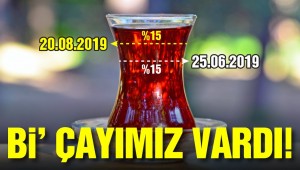 Çaya yüzde 15 zam