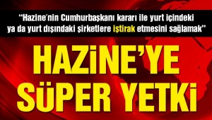 Hazine ve Maliye'ye şirketlere iştirak yetkisi