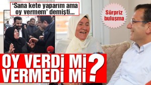 İmamoğlu, 'Sana kete yaparım ama oy vermem' diyen Mahzure teyzeyi ziyaret etti