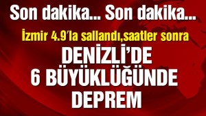 Son dakika: Denizli'de çok büyük deprem! Denizli 6 büyüklüğünde deprem…
