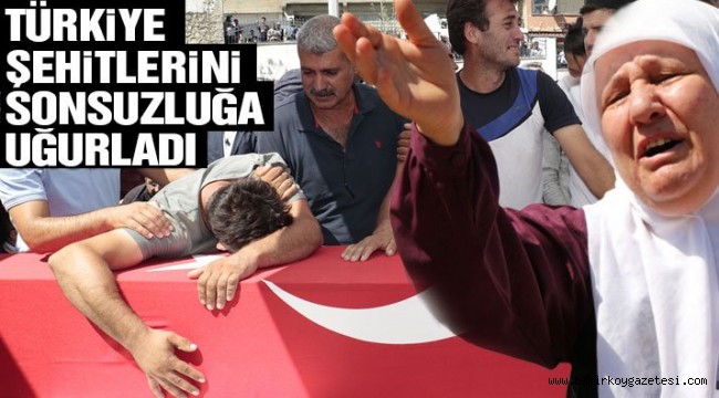 Diyarbakır şehitleri son yolculuklarına uğurladı