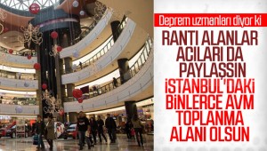 Deprem uzmanı: İstanbul'daki AVM'ler toplanma alanı olsun