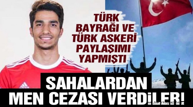 İran'da Barış Pınarı Harekatı'nı destekleyen futbolcuya men cezası verildi
