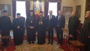 BAŞKAN DR. KERİMOĞLU YENİ SEÇİLEN PATRİĞİ ZİYARET ETTİ!