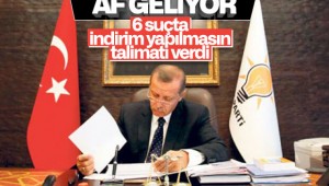 İnfaz düzenlemesinin dışında bırakılacak 6 suç