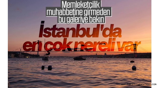 İstanbul'da en çok hangi şehirden insanlar yaşıyor