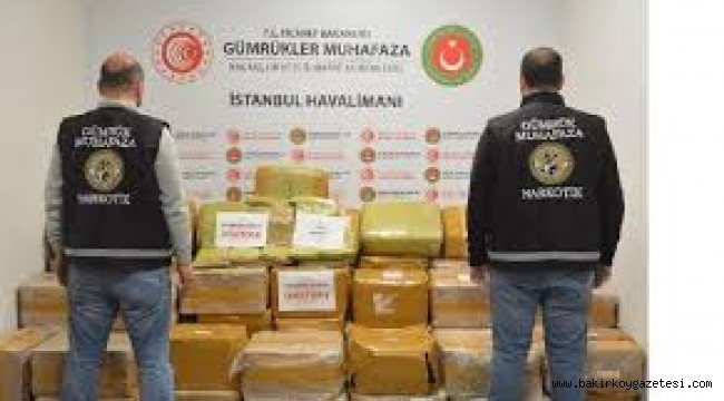 İstanbul Havalimanında 1.7 ton uyuşturucu