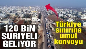 Son dakika… Havadan görüntülendi: Yüz binlerce Suriyeli sınıra akın etti