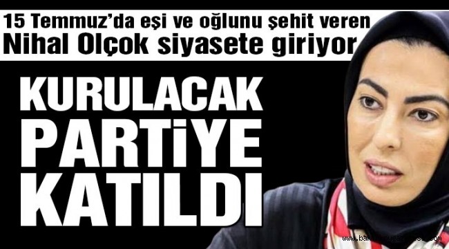 Son dakika… Nihal Olçok Ahmet Davutoğlu'nun partisinde