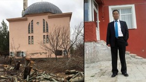 Tayini çıkan imam cami bahçesindeki ağaçları katletti