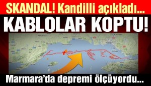 Trolle avlanan balıkçılar deprem ölçen kabloları kopardı