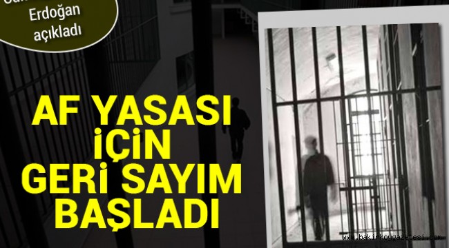 Af yasası için geri sayım başladı