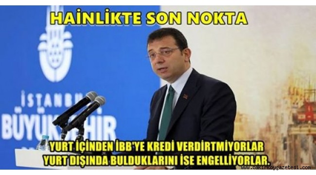 AKP , İBB BAŞKANI EKREM İMAMOĞLU'NU ÇALIŞTIRMIYOR!!!