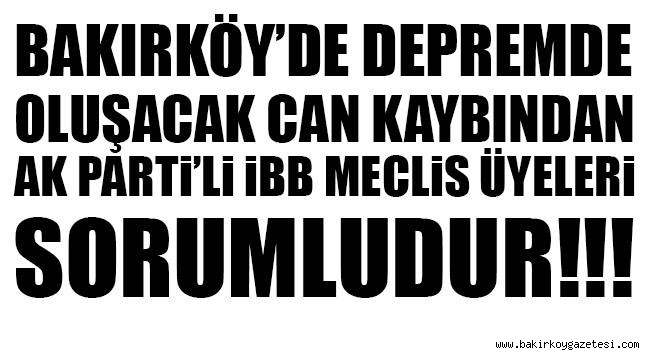 BAKIRKÖY KENTSEL DÖNÜŞÜM İMAR PLANLARINI İBB AKP ENGELİYOR MU?