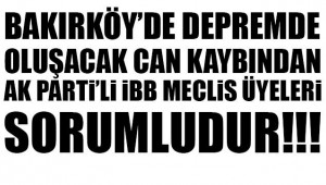 BAKIRKÖY KENTSEL DÖNÜŞÜM İMAR PLANLARINI İBB AKP ENGELİYOR MU?