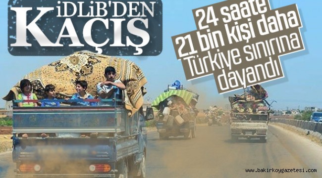İdlib'den 21 bin sivil daha göç etti