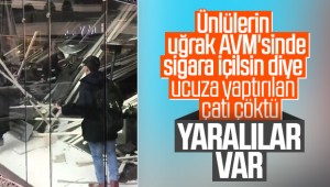 Zorlu Center AVM'de BEYMEN-MORİNO cafenin tavanı çöktü!