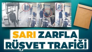 Belediyede skandal! Sarı zarfla rüşvet trafiği kamerada