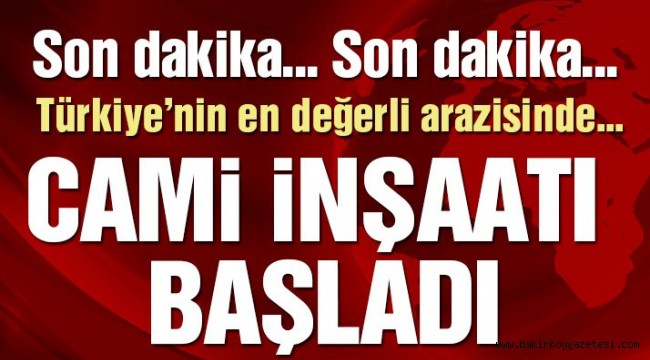 Merkez Bankası'nın Levent'teki milyarlık arsasında cami inşaatı başladı