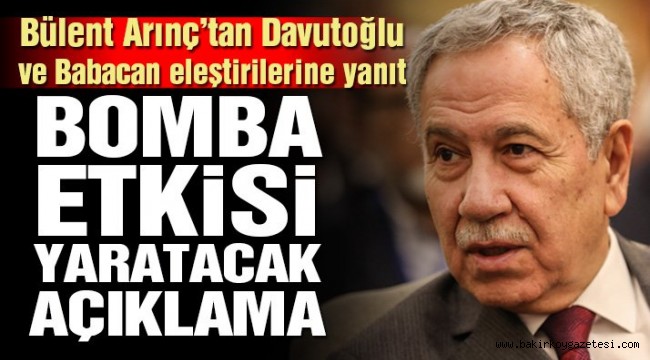 Son dakika… Bülent Arınç'tan gündeme bomba gibi düşen açıklamalar