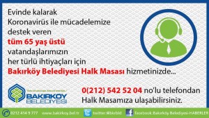 BAKIRKÖY BELEDİYESİ HALK MASASI HİZMETTE.!