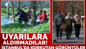 İstanbullular 'evde kal' çağrısına uymadı! Vurdum duymaz Korkutan görüntüler