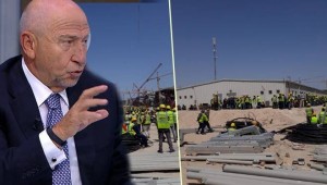 Limak işçileri iş bırakma eylemi yapıyor