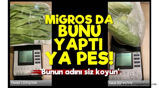 Migros'ta tartı oyunu