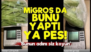 Migros'ta tartı oyunu