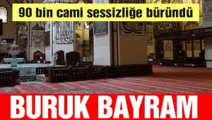Boş kalan camilerin minarelerinden tekbir sesleri yükseldi