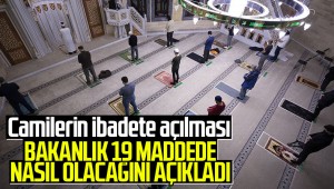 İçişleri Bakanlığı'ndan camilerde ibadete ilişkin genelge