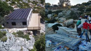 Sit alanına 48 saatte villanın nasıl yapıldığı ortaya çıktı! Malzemeyi rayla taşıdılar!