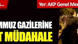 AKP Genel Merkezi önünde 15 Temmuz gazilerine sert müdahale