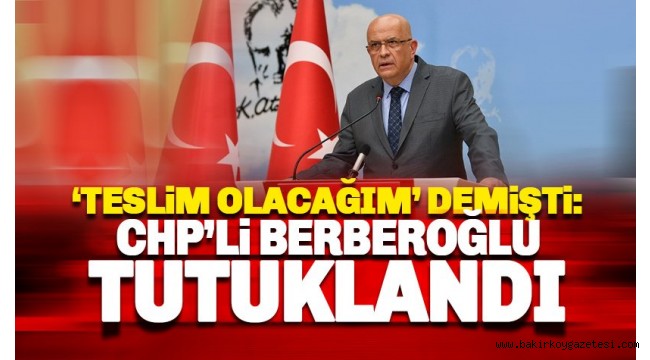 Bakırköy'de Milletvekilliği düşürülen Enis Berberoğlu tutuklandı