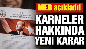 Milli Eğitim Bakanlığı'ndan karnelere yeni düzenleme!