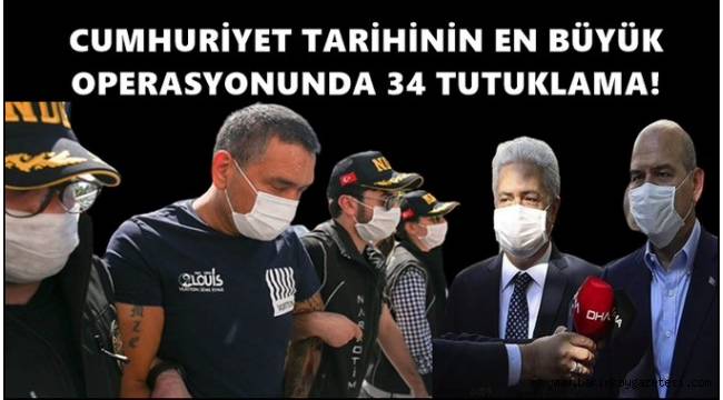 'Bataklık Operasyonu'nda 34 şüpheli tutuklandı