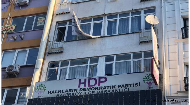 Bakırköy HDP ilçe binasına saldırı: 1 kişi gözaltına alındı