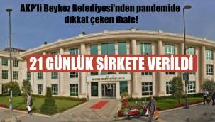 AKP'li Beykoz Belediyesi'nden pandemide dikkat çeken ihale!