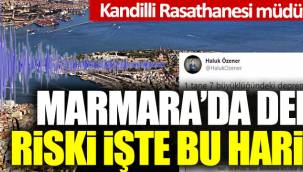 Marmara'da deprem riski işte bu haritada: Kandilli Rasathanesi müdürü paylaştı! 