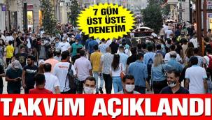 7 gün üst üste corona denetimi!