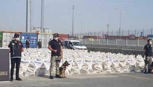 Ambarlı Limanında, Kolombiya'dan Türkiye'ye getirildi! Tam 228 kilo..