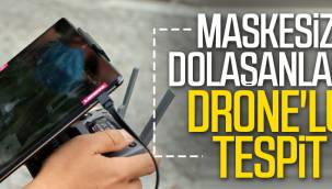 Bakırköy'de drone'lu koronavirüs denetimi yapıldı