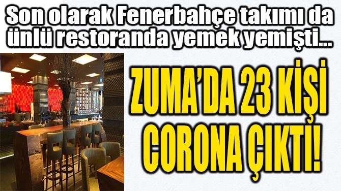 İstinye Park Zuma'da 23 çalışan Covid-19 hastası çıktı
