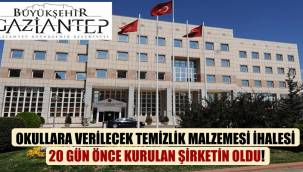 AKP'li Gaziantep Belediyesi'nde 20 günlük firmaya jet hızıyla ihale!