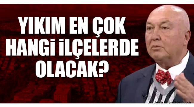 BAKIRKÖY MARMARA DEPREMİNDE EN RİSKLİ İLÇELERDEN BİRİ!