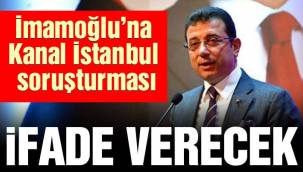 Ekrem İmamoğlu'na halkı bilgilendirdiği için 'Kanal İstanbul' soruşturması!