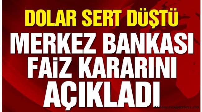 Merkez Bankası faiz kararını açıkladı