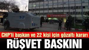 BELEDİYE'YE RÜŞVET OPERASYONU!