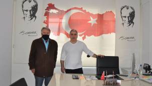 Demokrat Parti İlçe Başkanından gazetemize ziyaret