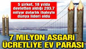 GARİBANA ASGARİ ÜCRETLİYE YOK , 5 MÜTEAHHİTE PARA VAR !